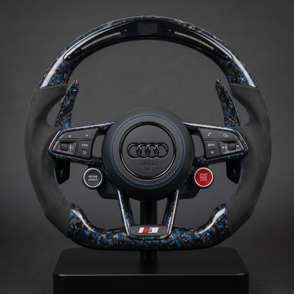Custom carbon steering wheel Audi R8 / TT / TTS / TTRS MK3, overall view