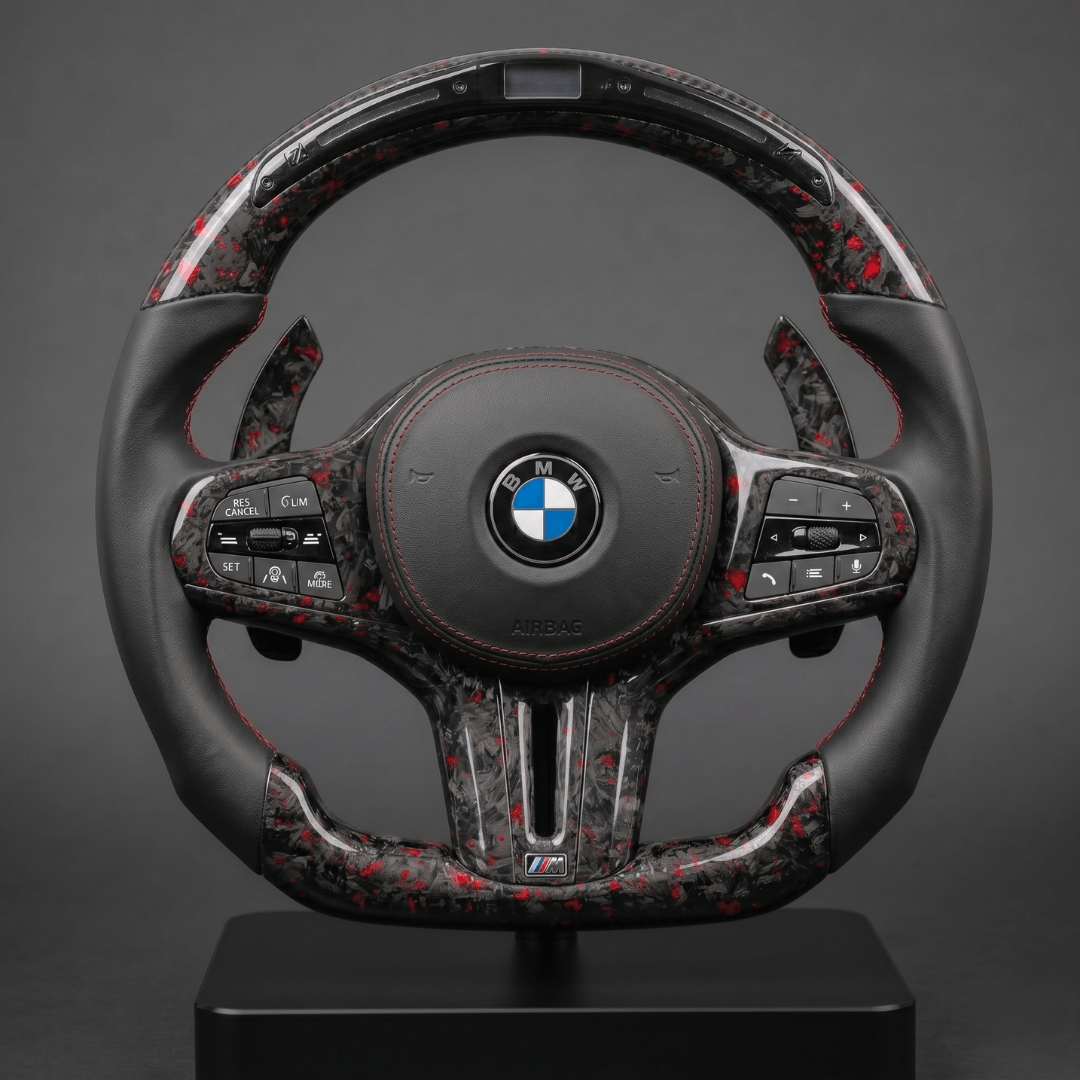 Volant en Carbone Personnalisé pour Modèles BMW