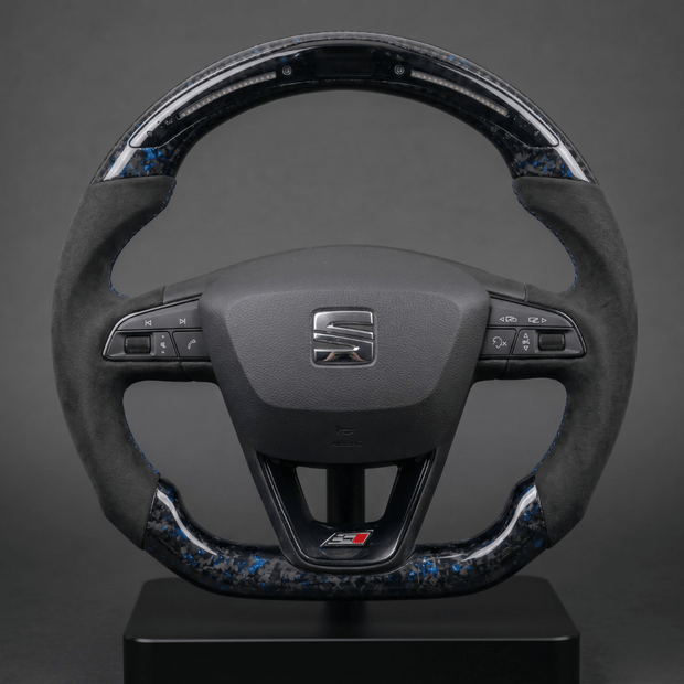 Volant en Carbone Personnalisé pour Modèles SEAT et CUPRA