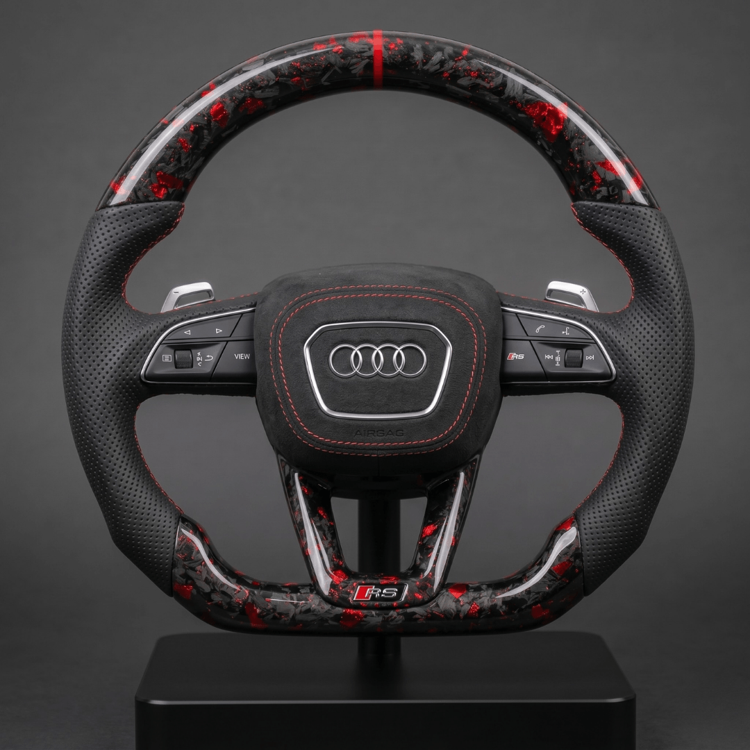Volant en Carbone Personnalisé pour Modèles Audi