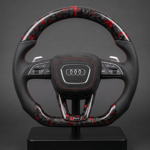 Volant en Carbone Personnalisé pour Modèles Audi