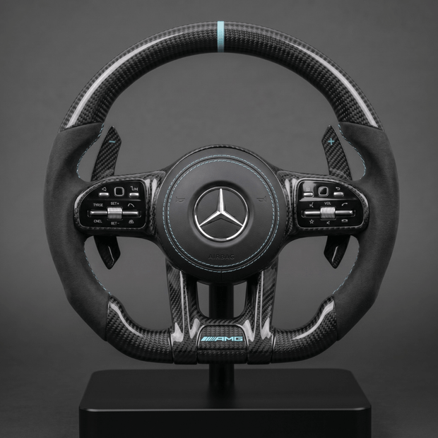 Volant en Carbone Personnalisé pour Modèles Mercedes-Benz