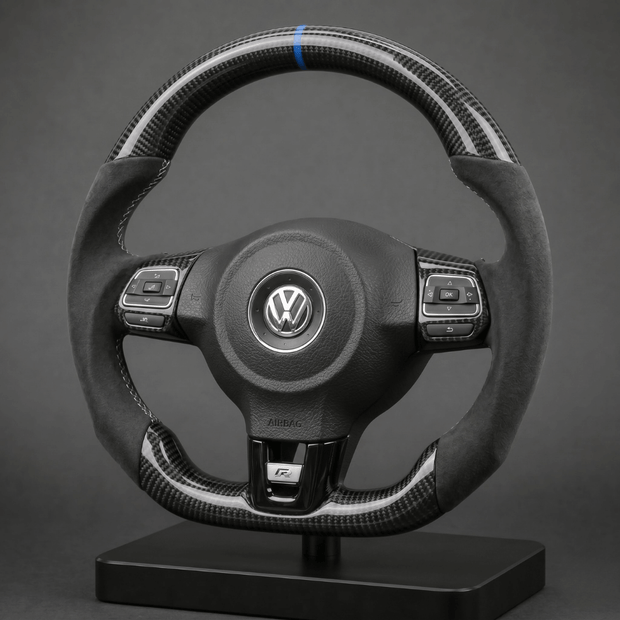 Volant en Carbone Personnalisé pour Modèles Volkswagen