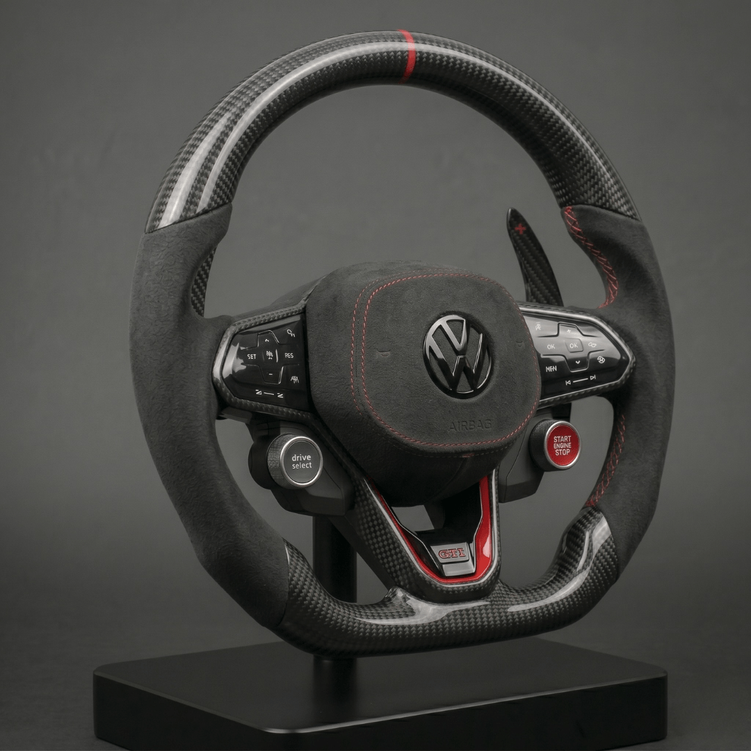 Volant en Carbone Personnalisé pour Modèles Volkswagen