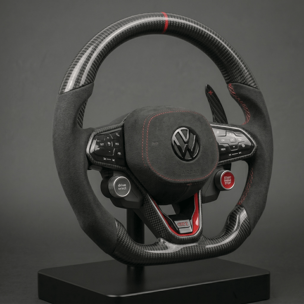 Volant en Carbone Personnalisé pour Modèles Volkswagen