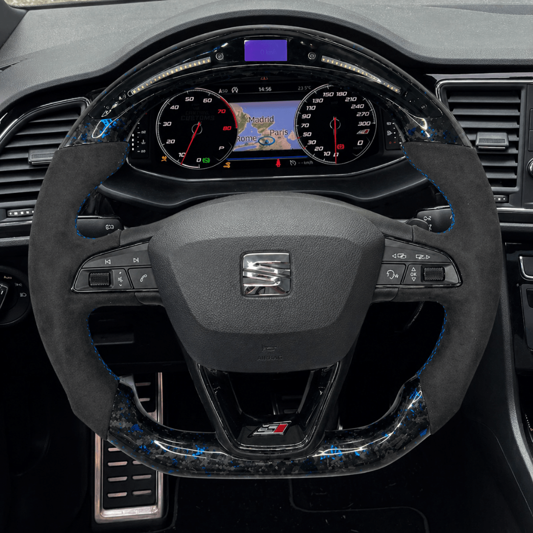 Volant en Carbone Personnalisé pour Modèles SEAT et CUPRA