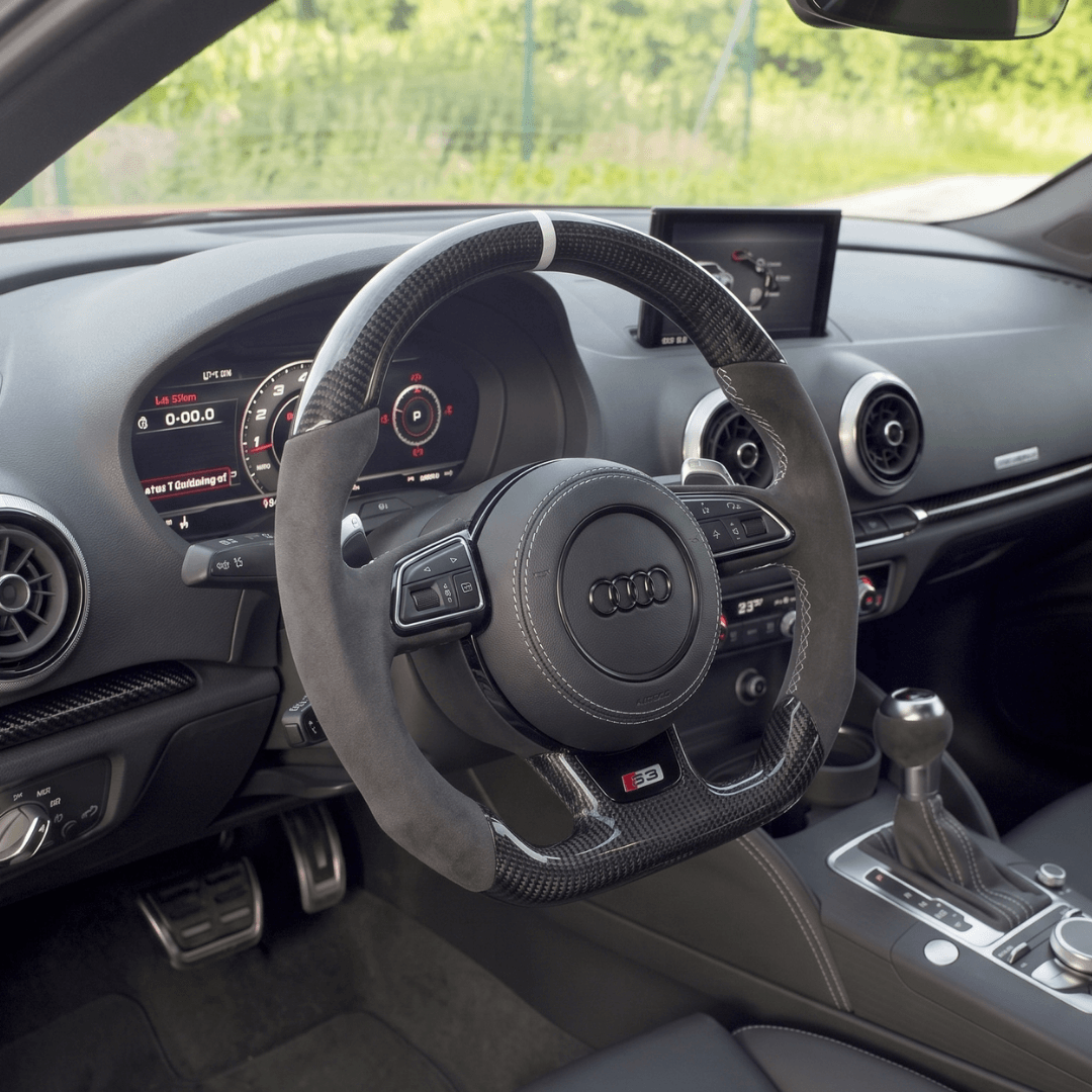 Volant en Carbone Personnalisé pour Modèles Audi