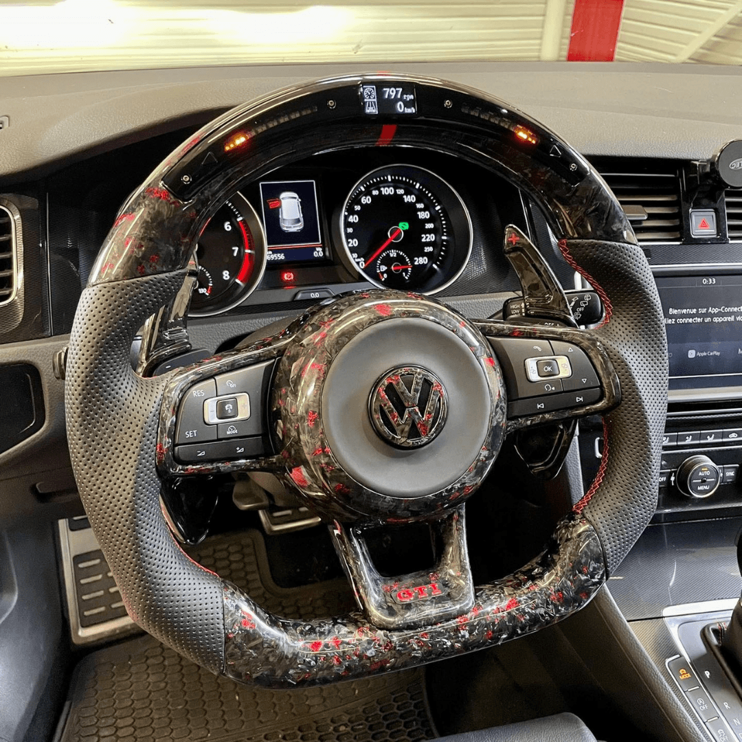 Volant en Carbone Personnalisé pour Modèles Volkswagen
