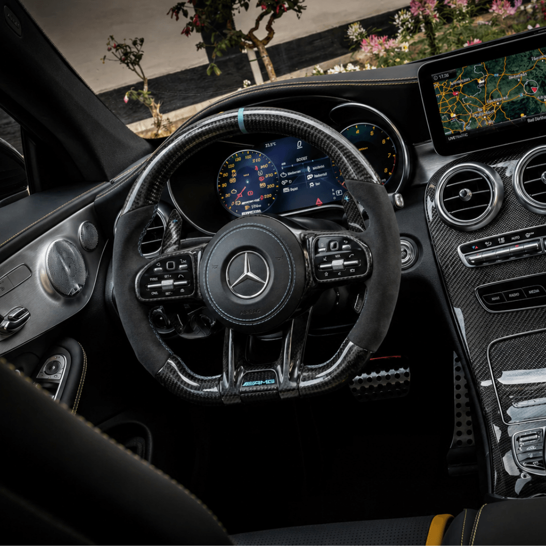 Volant en Carbone Personnalisé pour Modèles Mercedes-Benz