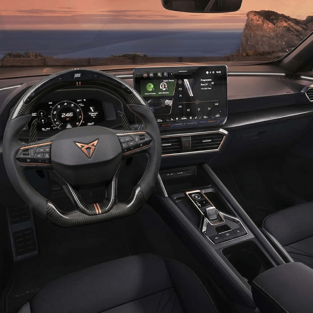 Volant en Carbone Personnalisé pour Modèles CUPRA