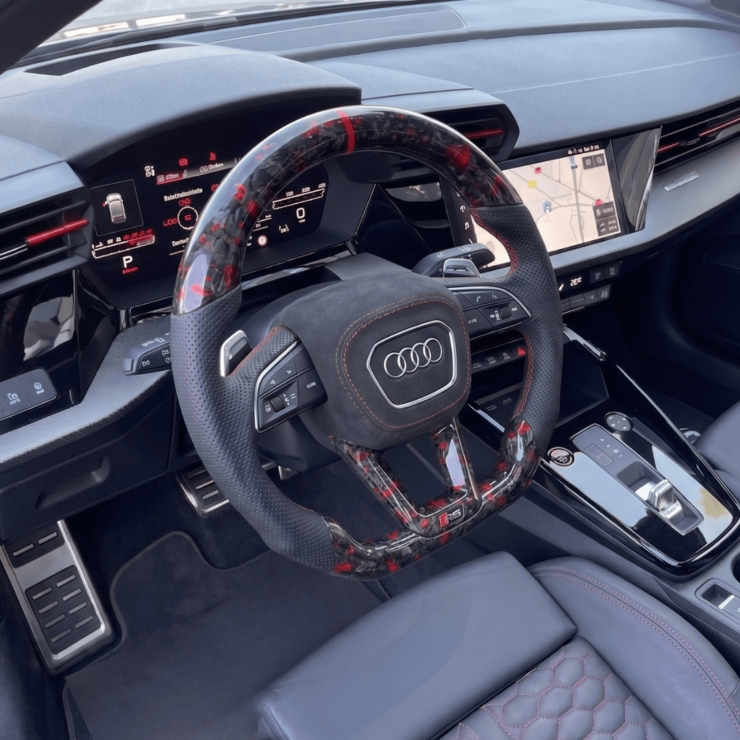 Volant en Carbone Personnalisé pour Modèles Audi