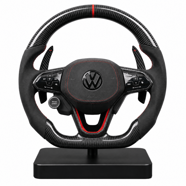 Volant en Carbone Personnalisé pour Modèles Volkswagen