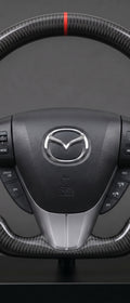 Volant en carbone sur mesure Mazda 3 MPS Phase 2 (2009-2013), vue d'ensemble