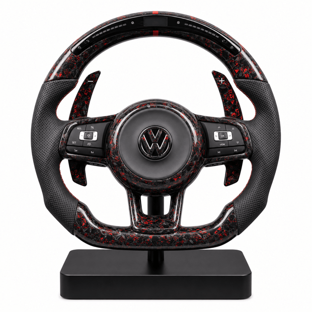 Volant en Carbone Personnalisé pour Modèles Volkswagen