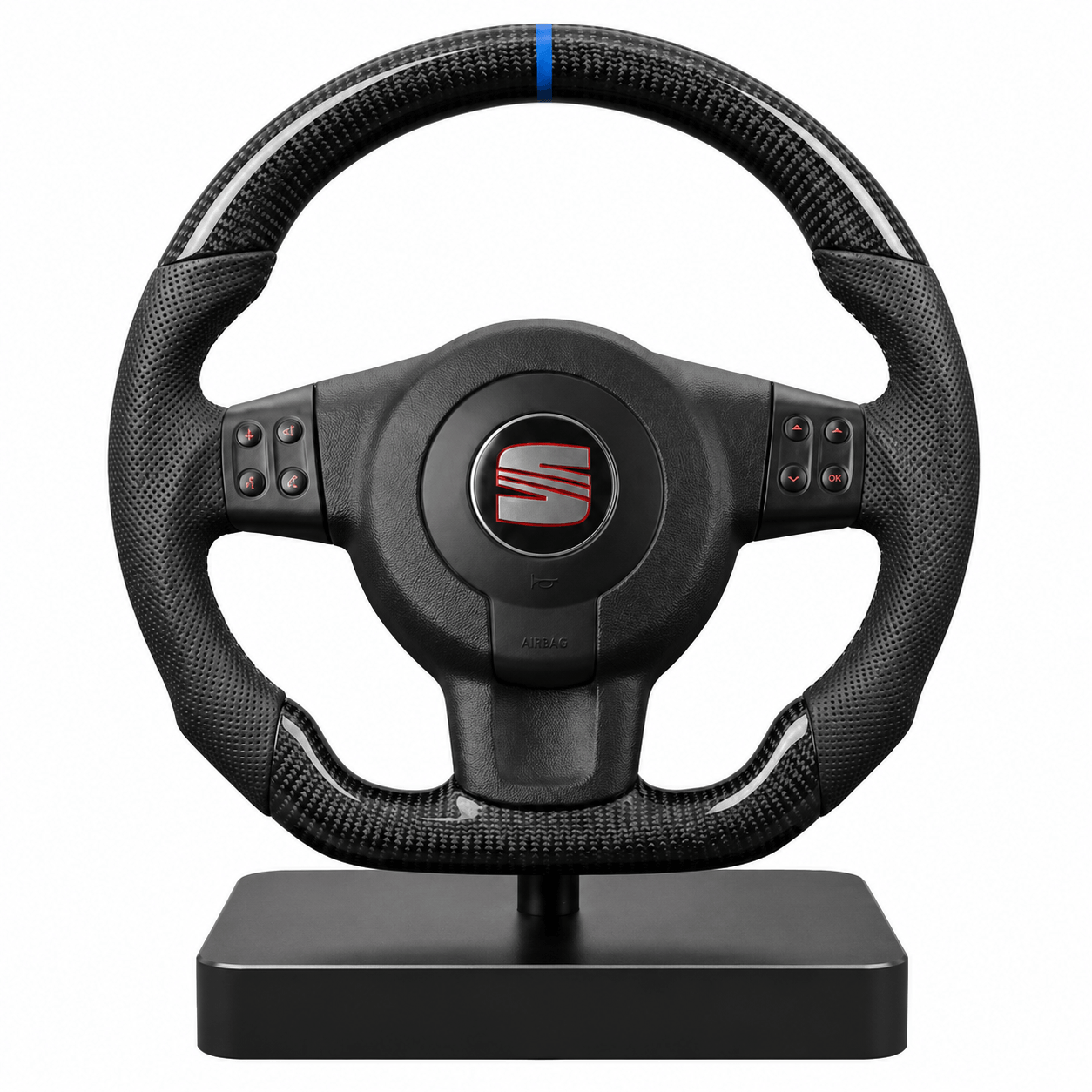 Volant en Carbone Personnalisé pour Modèles SEAT