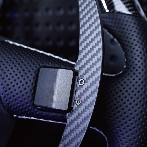Paddle del cambio magnetici in carbonio twill per BMW, colore nero